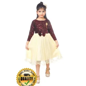 Modern Comfy Girls Sequin Gown Frocks and Dresses


