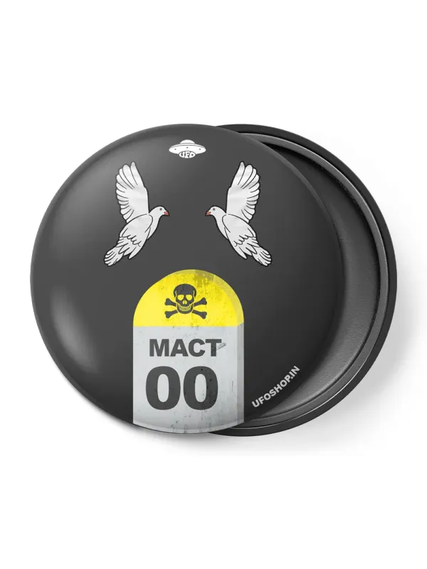 MACT 00 KM Button Badge
