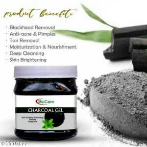 BioCare Charcoal Face & Body Massage Gel  with Charcoal Dust 500ml