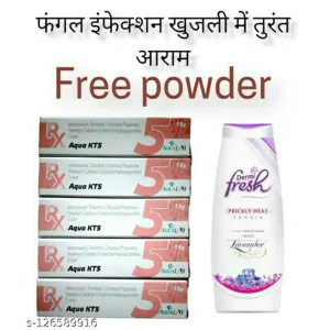 AQUA KT5 DAR KHAJ KHUJLI MAI ARAM PACK OF 5 + FREE DERMI FRESH  ICE COOL POWDER 