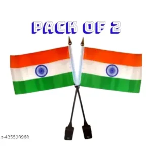VANSH AND CO Tiranga Flag for Bike and Scooty