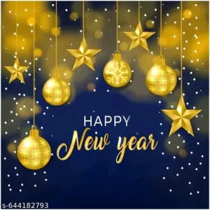 PIYU HOME FURNISHINGS Happy New Year Backdrop 5x5 feet