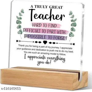 Bellu Teachers Appreciation Shelf Cubicle Table Decor