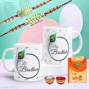 Gift Arcadia Rakhi Mug with Rakhi