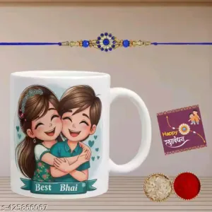 PLECOFAR Rakhi for brother with cup