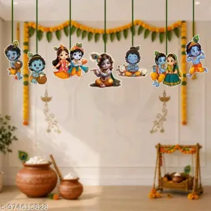 ZYOZI Krishna Jamnastami swirls hanging