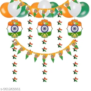 GRAND SHOP Republic Day Decoration Balloon Frills - Set of 39