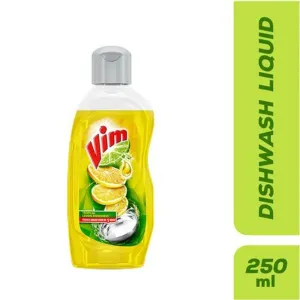 Vim – Dishwash Liquid Gel Bottle Lemon 250ml