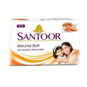 Santoor white SANDAL & ALMOND MILK Soap