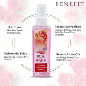 Alna Care ALNA ROSE WATER | 100 ML | Men & Women
