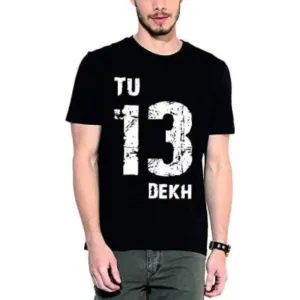 Printed Men Black T-Shirt
