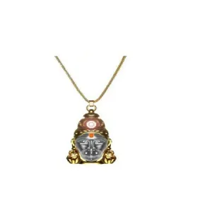 Hanuman Chalisa Yantra Locket with Chalisa Printed Optical Lens with Chain and 24K Gold Plated Hanuman Chalisa Yantra Pendant for Men and Women Gold-plated Brass Locket Set