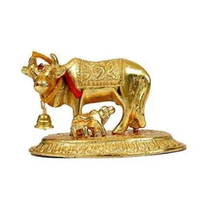 Kamdhenu Small Cow Golden Finished