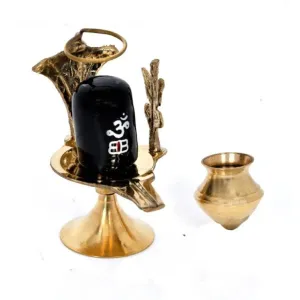 Shri Bholenath Shiv Shankar JI Shivling Set with Naag jhaleri 