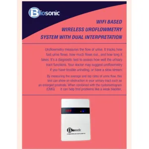 Wifi based wireless uroflometer system with duel interpation