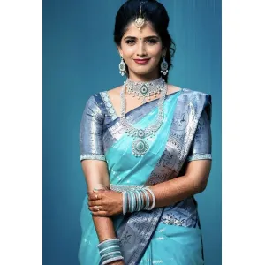 BEAUTIFUL RICH PALLU & JACQUARD WORK ON ALL OVER THE SAREE.*