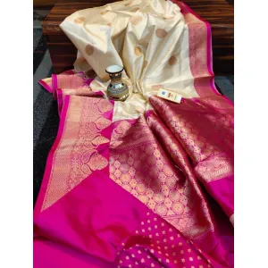 BEAUTIFUL RICH PALLU AND JACQUARD WORK ON ALL OVER THE SAREE