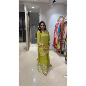 Launching New Designer Party Wear Look New Top-Plazzo and Dupatta With Heavy Embroidery 