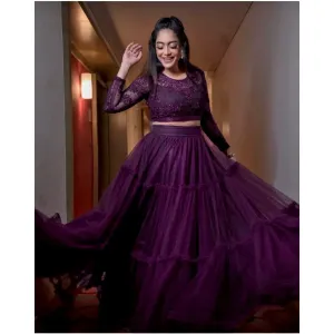 New  Đěsigner Ruffles Lehenga