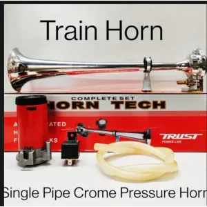 Single pipe Chrome pressure horn 
