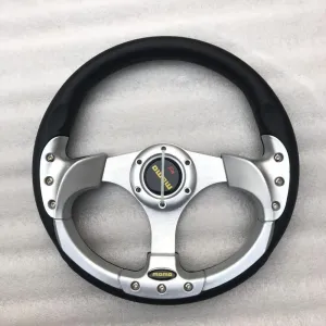 Silver Momo steering wheel available for all cars