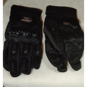 Dossnik black full finger bike gloves 