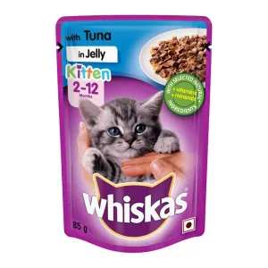 Whiskas Kitten (2-12 months) Wet Cat Food, Tuna in Jelly

