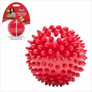 Drools Non-Toxic Rubber Stud Spike Hard Ball Chew Toy, Puppy/Dog Teething Toy - 3 inches