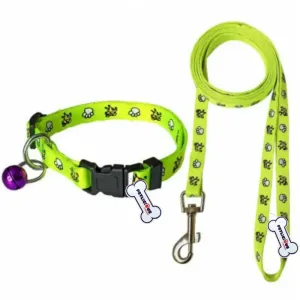 MyPet 10mm Printed Dog Leash & Collar Set