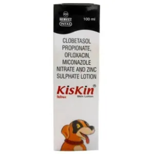 Intas Kiskin Antifungal Skin Lotion for Dogs- 100 ml

