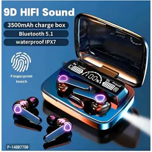 M19 earbuds 100% Big Battery #128267; Premium Sound Quality with flash  light  Super Premi
