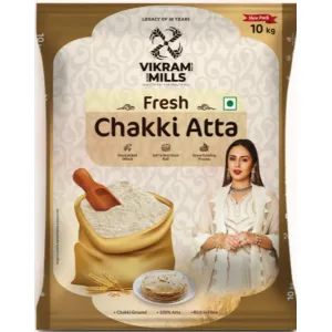 Vikram Mills - Fresh Chakki Atta (10 Kgs)