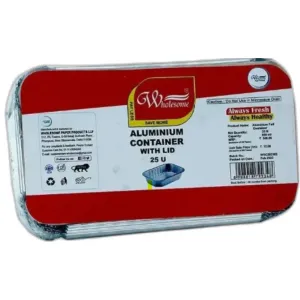 WHOLESOME – ALUMINIUM CONTAINER 25U (650 ML)