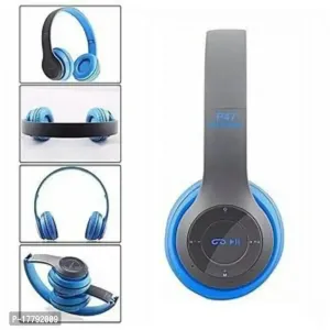 P47 wireless headphones with stereo speaker.